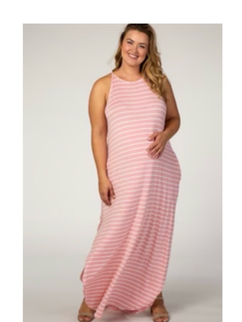 Sweet Love Pink and White Striped Tank Top